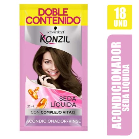 ACONDICIONADOR KONZIL SEDA LIQUIDA 20ML X 18UND