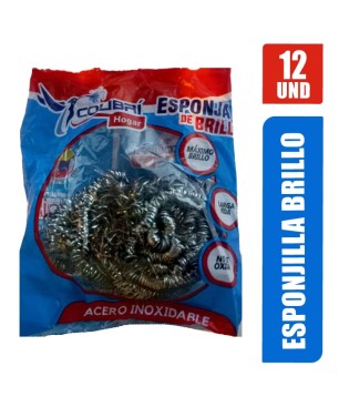 ESPONJILLA ACERO INOXIDABLE COLIBRI X 12UND