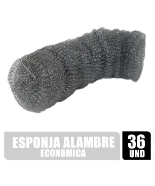 ESPONJA ALAMBRE ECONOMICA X 36UND