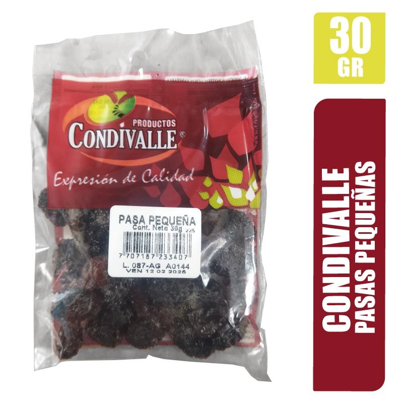 UVAS PASAS CONDIVALLE X 30GR