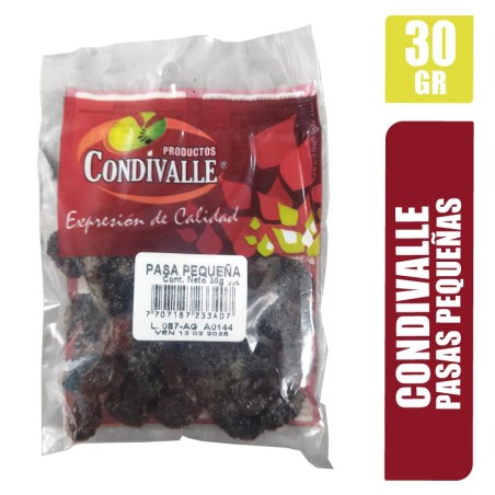 UVAS PASAS CONDIVALLE X 30GR