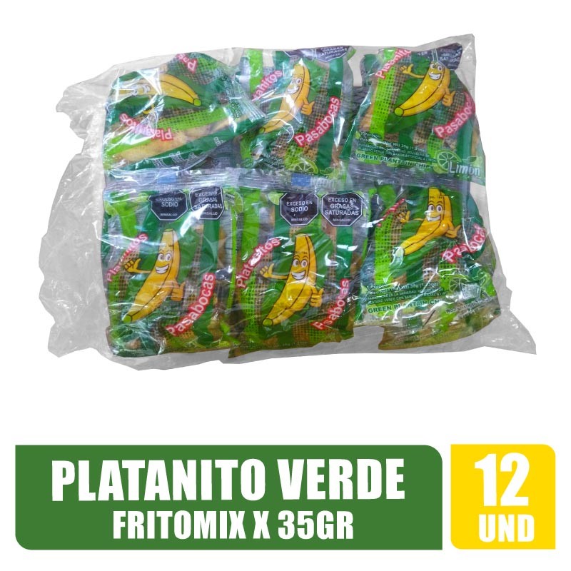 PLATANITOS VERDES FRITOMIX 35GR X 12UND