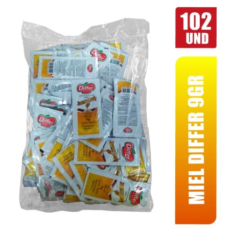 MIEL DIFFER SOBRES 9GR X 102UND
