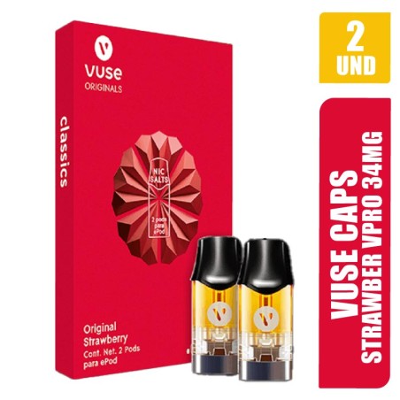 VUSE CAPS STRAWBERRY VPRO 34MG X 2UND