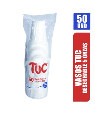 VASOS DESECHABLES TUC 5 OZ X 50UND