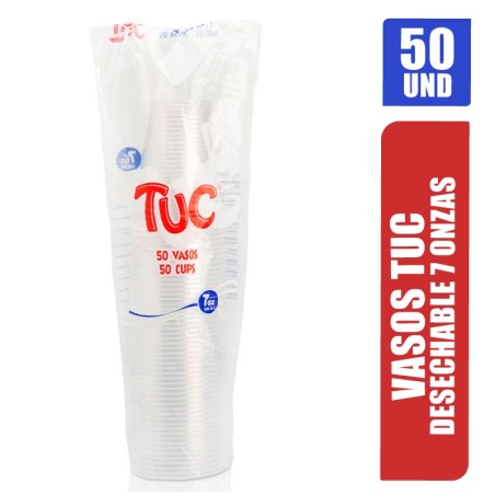 VASOS DESECHABLES TUC 7 OZ X 50UND