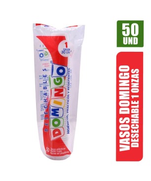 VASOS DESECHABLES DOMINGO 1 OZ X 50UND