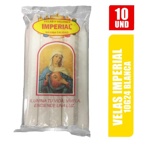 VELA IMPERIAL 10G24 BLANCA X 10UND