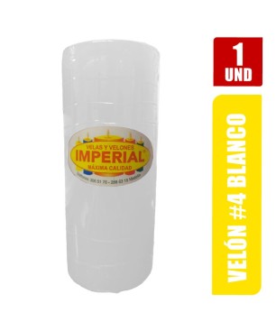 VELON N. 4 BLANCO LARGO 12CM GRUESO 5CM