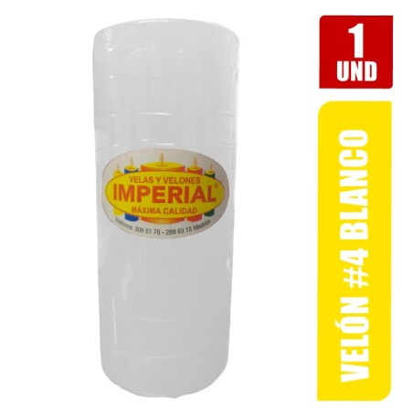 VELON N. 4 BLANCO LARGO 12CM GRUESO 5CM