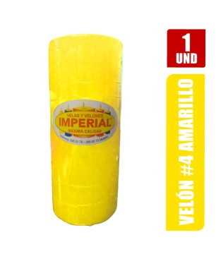 VELON N. 4 AMARILLO LARGO 12CM GRUESO 5CM