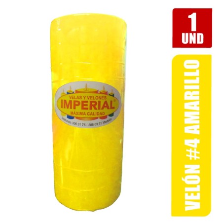 VELON N. 4 AMARILLO LARGO 12CM GRUESO 5CM