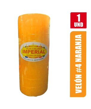 VELON N. 4 NARANJA LARGO 12CM GRUESO 5CM