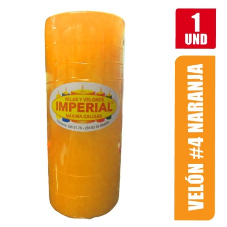 VELON N. 4 NARANJA LARGO 12CM GRUESO 5CM