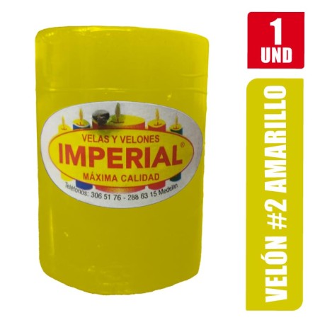 VELON N. 2 AMARILLO LARGO 7.5CM GRUESO 5CM