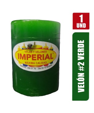 VELON N. 2 VERDE LARGO 7.5CM GRUESO 5CM