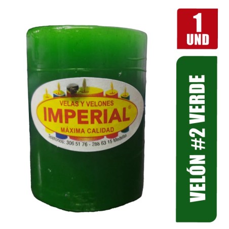 VELON N. 2 VERDE LARGO 7.5CM GRUESO 5CM