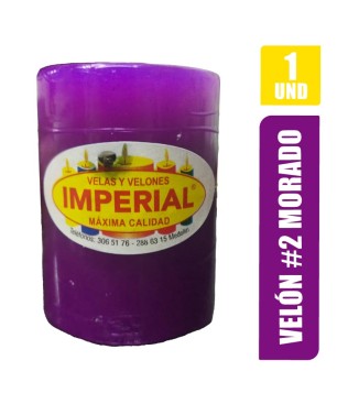 VELON N. 2 MORADO LARGO 7.5CM GRUESO 5CM