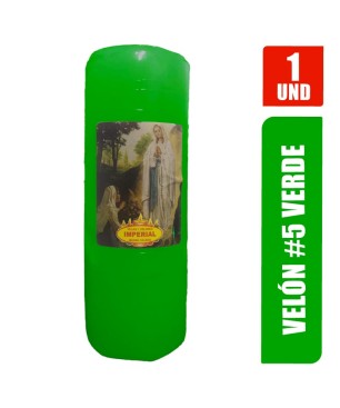 VELON N. 5 VERDE LARGO 13CM GRUESO 5CM