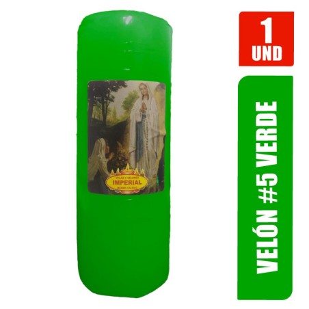 VELON N. 5 VERDE LARGO 13CM GRUESO 5CM