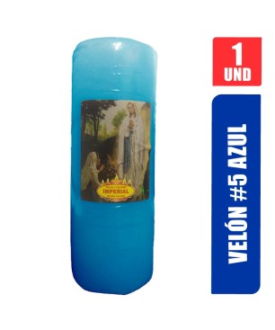 VELON N. 5 AZUL LARGO 13CM GRUESO 5CM