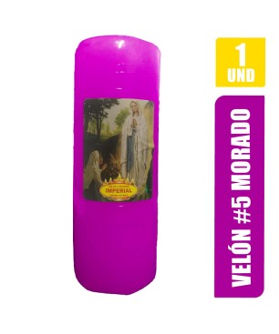VELON N. 5 MORADO LARGO 13CM GRUESO 5CM