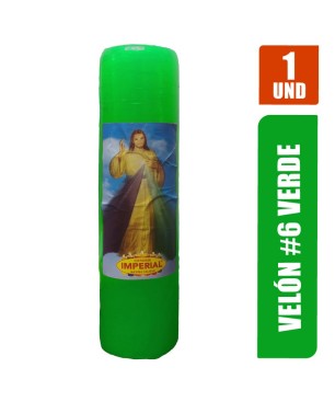 VELON N. 6 VERDE LARGO 19CM GRUESO 5CM