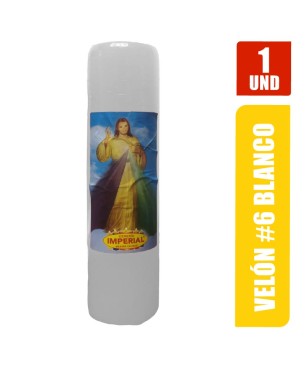 VELON N. 6  BLANCO LARGO 19CM GRUESO 5CM