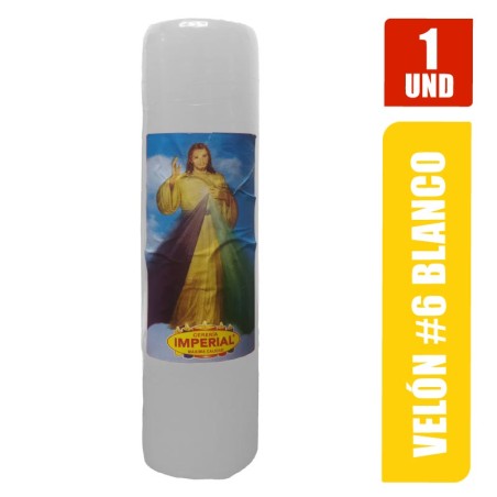 VELON N. 6  BLANCO LARGO 19CM GRUESO 5CM