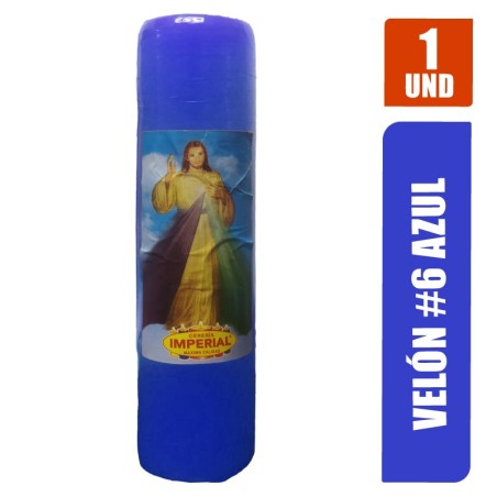 VELON N. 6 ZUL LARGO 19CM GRUESO 5CM