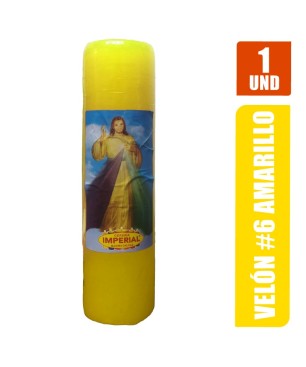 VELON N. 6 AMARILLO LARGO 19CM GRUESO 5CM