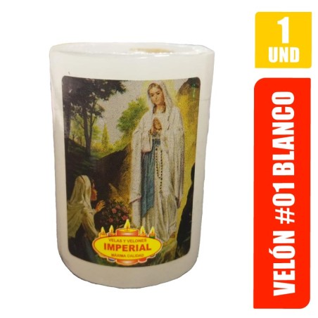 VELON N. 1 BLANCO LARGO 6CM GRUESO 5CM