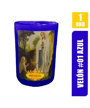 VELON N. 1 AZUL LARGO 6CM GRUESO 5CM
