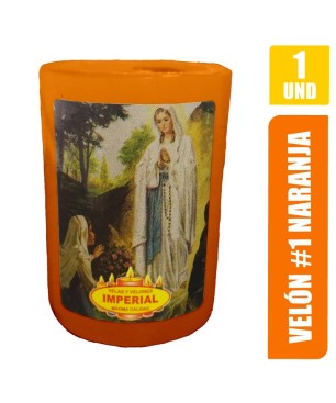 VELON N. 1NARANJA LARGO 6CM GRUESO 5CM