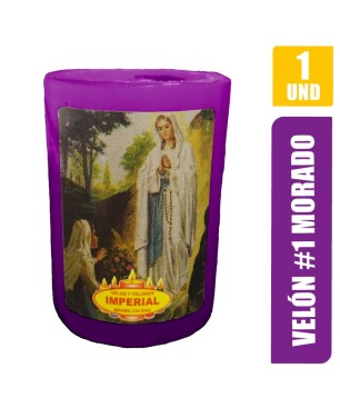 VELON N. 1 MORADO LARGO 6CM GRUESO 5CM