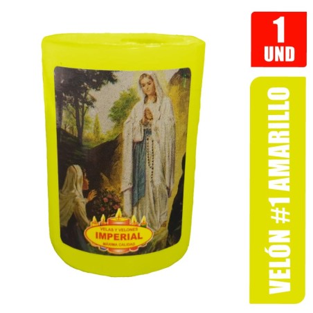 VELON N. 1 AMARILLO LARGO 6CM GRUESO 5CM
