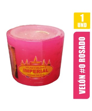 VELON N. 0 ROSADO LARGO 4CM GRUESO 5CM