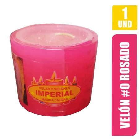 VELON N. 0 ROSADO LARGO 4CM GRUESO 5CM