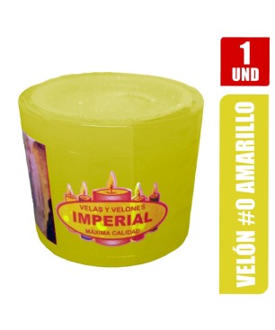 VELON N. 0 AMARILLO LARGO 4CM GRUESO 5CM