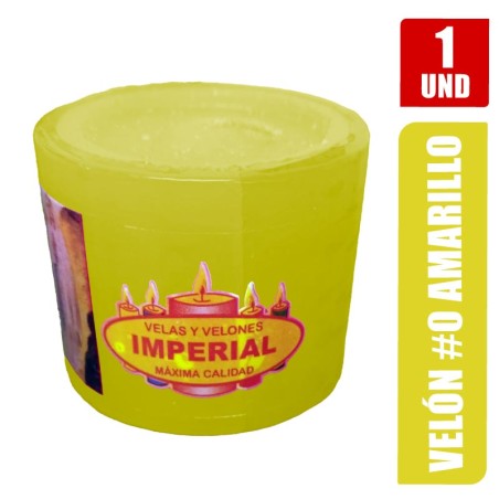 VELON N. 0 AMARILLO LARGO 4CM GRUESO 5CM
