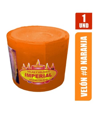 VELON N. 0 NARANJA LARGO 4CM GRUESO 5CM