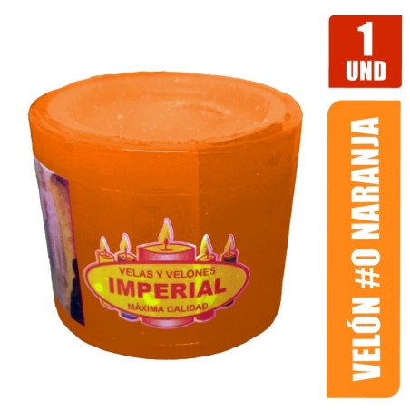 VELON N. 0 NARANJA LARGO 4CM GRUESO 5CM