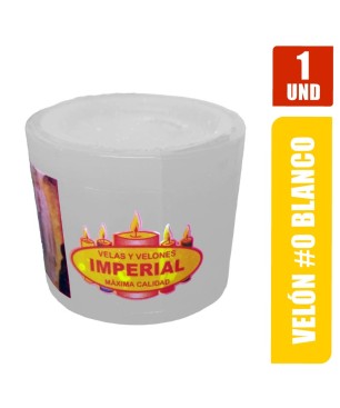 VELON N. 0 BLANCO LARGO 4CM GRUESO 5CM