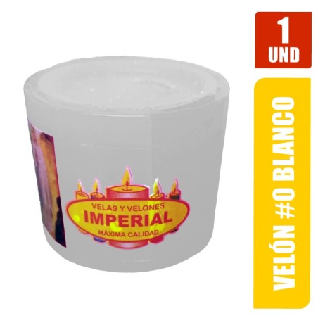 VELON N. 0 BLANCO LARGO 4CM GRUESO 5CM