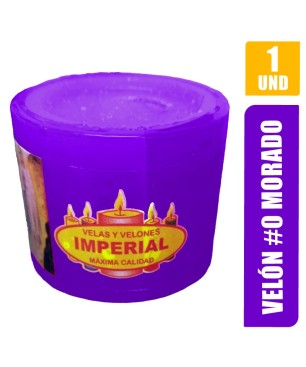 VELON N. 0 MORADO LARGO 4CM GRUESO 5CM