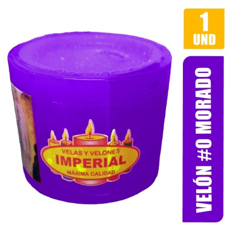 VELON N. 0 MORADO LARGO 4CM GRUESO 5CM