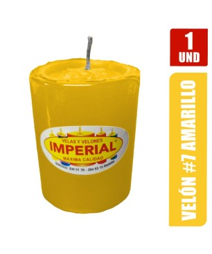 VELON N. 7 AMARILLO LARGO 7CM GRUESO 5.5CM