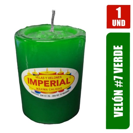 VELON N. 7 VERDE LARGO 7CM GRUESO 5.5CM