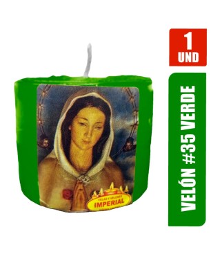 VELON N. 35 VERDE LARGO 5CM GRUESO 6CM