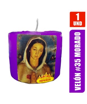 VELON N. 35 MORADO LARGO 5CM GRUESO 6CM